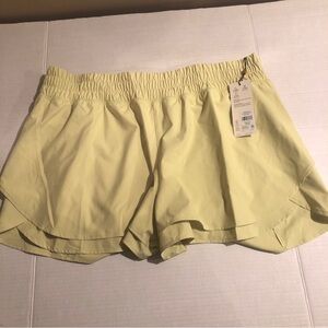Calia Womens Size XXL Step Up Inner Brief High-Rise 3" Inseam Shorts Light Green